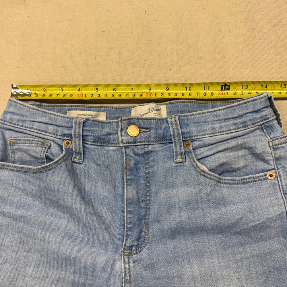 Universal Thread‎ Womens High Rise Skinny Jeans Light Wash Blue Denim 6/28R - Picture 6 of 10